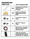 C9 Decorate Like a Pro® Kit - 1000' LED Diamond Faceted Warm White Brown Wire w/12" Bulb Spacing
